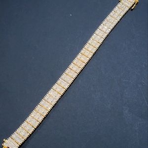 Designer BR KRN Two Tone Tennis Bracelet 7 inch NWT